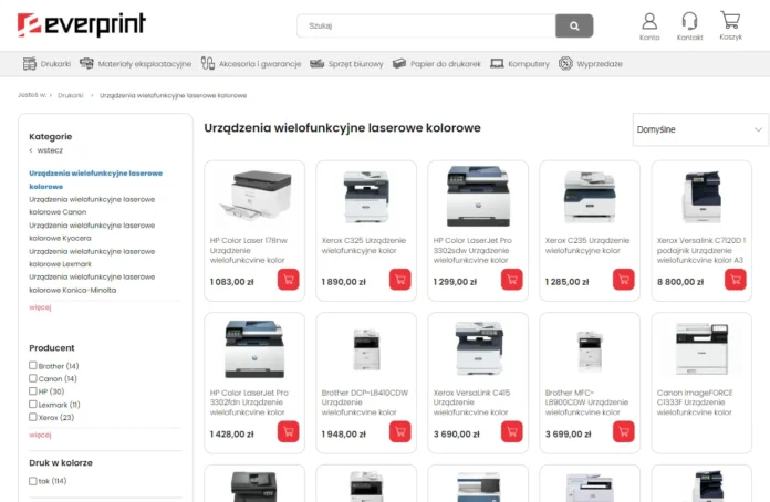 Jak dobrać kolorowe laserowe urządzenie wielofunkcyjne do biura?